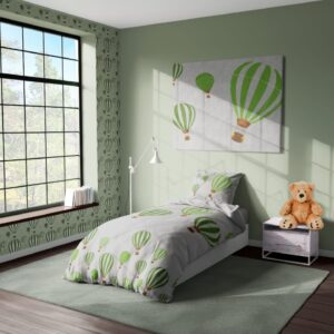 סט יחיד חלומות פורחים  בד פרקל כותנה