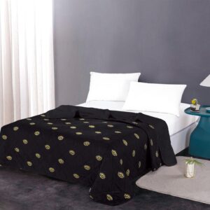 דגם ברונזה שמיכת קיץ זוגי בד 100% פוליאסטר