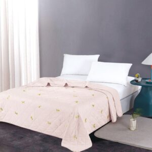 דגם ברונזה שמיכת קיץ זוגי בד 100% פוליאסטר